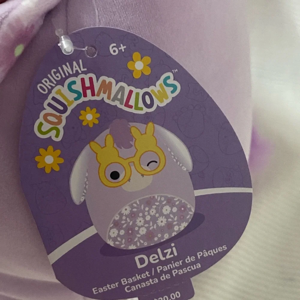 Squishmallow Delzi Easter basket